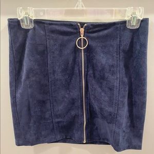 Impeccable Pig Suede Mini Skirt